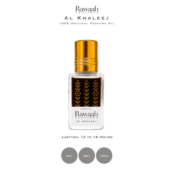 Al Khaleej| Concentrated Perfume Oil | Unisex | Top Seller | By Rawaah
