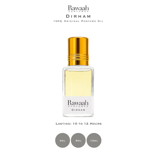 Dirham Concentrated Perfume Oil | Unisex | By Rawaah