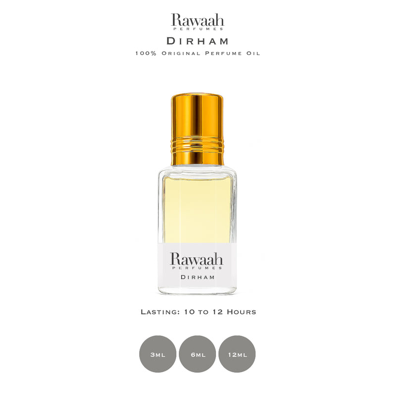Dirham Concentrated Perfume Oil | Unisex | By Rawaah