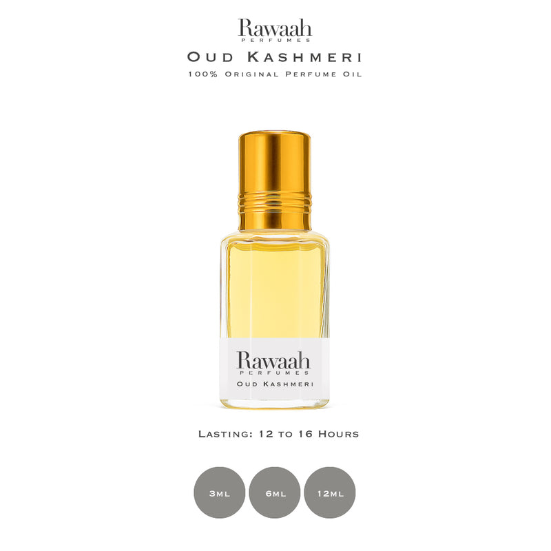 Oud Kashmeri | Concentrated Perfume Oil | Unisex | Top Seller | By Rawaah