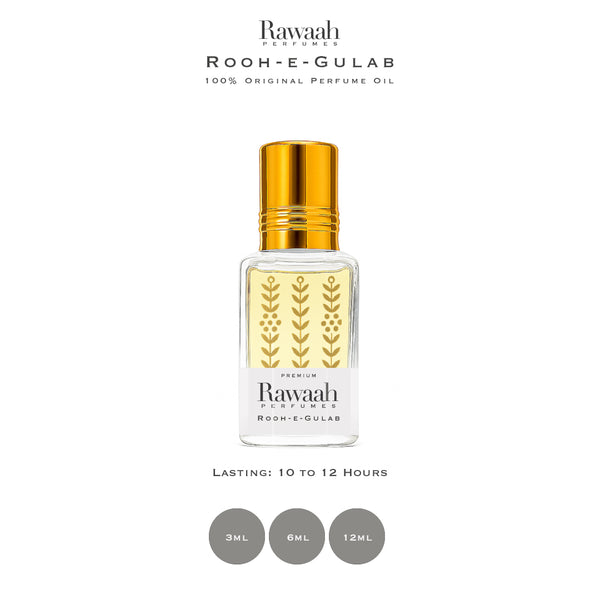 Rooh-e-Gulab | Concentrated Perfume Oil | Unisex | Top Seller | By Rawaah